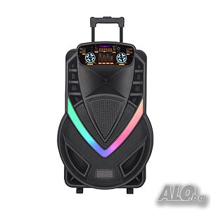МОЩНА F15 Караоке Тонколона 15 1500W Безжичен Микрофон