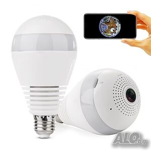 Панорамна камера тип крушка OEM Panoramic Camera Light, Бяла