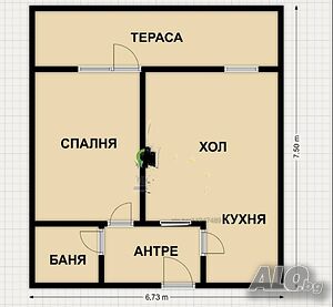 Двустаен, до хотел ”Аква” Двустаен апартамент 60 кв.м Тухла 1994 г. 13 етаж Непоследен | Апартаменти | Лазур Бургас