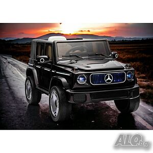 Акумулаторен джип Mercedes EQG Electric G-class 12V с отварящи се врати и меки гуми 4х4