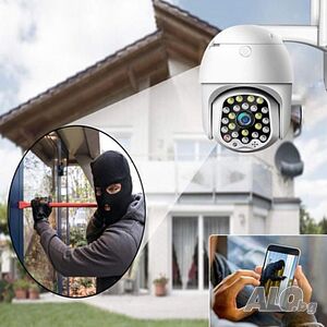 Водоустойчива WiFi камера за наблюдение с Full HD резолюция и интелигентно нощно виждане