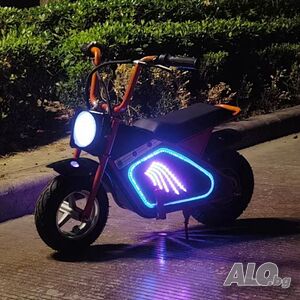 Детски електрически мотоциклет WOLONG, 350W, 36V, Bluetooth високоговорител