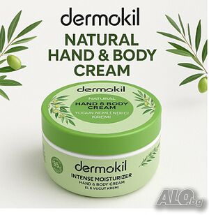 Dermokil Natural Hand & Body Cream, интензивно хидратиращ крем