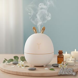 Мини овлажнител с етерично масло и ароматерапия
