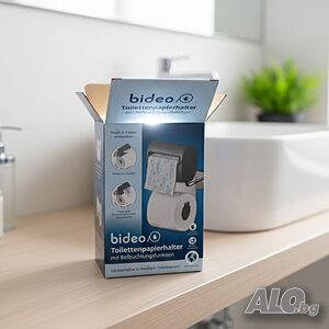 Bideo - поставка за тоалетна хартия, с функция за овлажняване