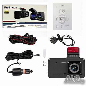 Видеорегистратор DUAL LENS FULL HD1080 с 3 лещи и нощно виждане