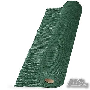 Засенчваща мрежа за ограда 1.5х25м, 60% засенчване, HDPE материал с UV защита