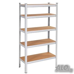 Професионален метален стелаж HÖGLER 180x100x60 см - 5 рафта, товароносимост 1000 кг