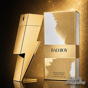 Луксозен мъжки парфюм Bad Boy, Eau de Toilette,110 ml, с бергамот, черен пипер, кедър, тонка и к