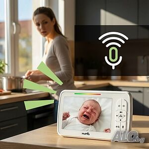 Електронен бебефон NannyEye Vision 5,0 инча