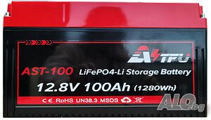 Литиева батерия AST-100 12.8V 100AH c Bluethooth и WiFi