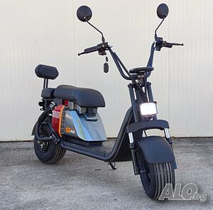 Електрически скутер Чопър Middle 701 500W в червен цвят