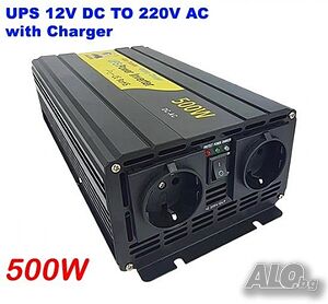 Инвертор със зарядно, чиста синусоида 12V Eaglestar UPS
