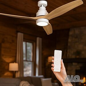 Таванен вентилатор с LED светлина -50% отстъпка - Brizy Bright Ceiling Fan
