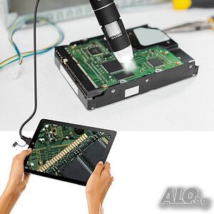 Нов 2MP USB Микроскоп 1600X + стойка за Андроид, Windows PC