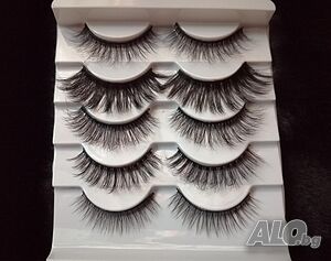 3D изкуствени мигли микс - 5 чифта в кутия код: 2327
