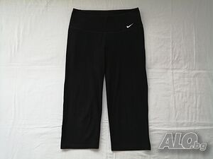 Nike Dri-FIT оригинален дамски клин-панталон 3/4 в черен цвят р-р S