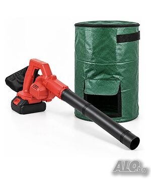 Акумулаторна духалка за листа и сняг +сгъваема градинска торба 60 л 🎁