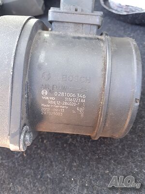 Мас метър /Air Mass Sensor 0281006346 31361223 VOLVO,2.0 D3,2.4 D,2.0 D5,2.4 D / D4