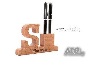 Поставка за химикали с гравиран надпис The Boss