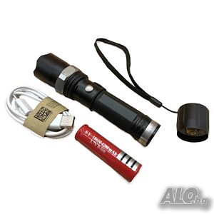 Фокусиращ LED фенер с мащабиране и дълга втора лампа 15W FL33