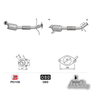 Катализатор AS 20465d - Ford TOURNEO CONNECT/TRANSIT CONNECT