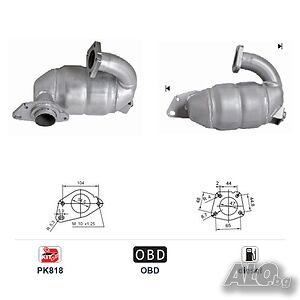 Катализатор AS74150d за Renault Kangoo/Megane/Modus дизел Евро 4