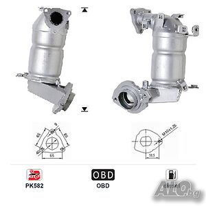 Катализатор AS95093d за Toyota RAV 4 дизел Евро 3