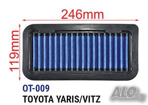 Tikkos спортен панелен филтър OT-009 - TOYOTA YARIS/VITZ