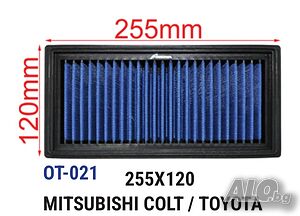 Tikkos спортен панелен филтър OT-021 - MITSUBISHI COLT TOYOTA