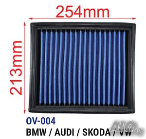 Tikkos спортен панелен филтър OV-004 - BMW AUDI SKODA VW
