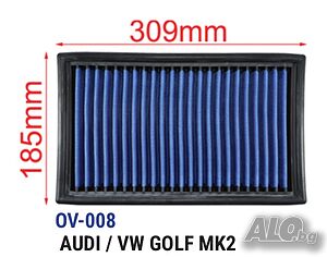 Tikkos спортен панелен филтър OV-008 - AUDI VW GOLF MK2