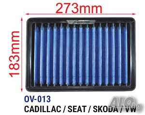 Tikkos спортен панелен филтър OV-013 - CADILLAC SEAT SKODA VW