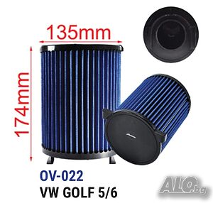 Tikkos спортен панелен филтър OV-022 - VW GOLF 5/6