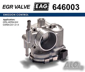 Дроселова клапа за Opel Agila A, Astra G/H, Corsa C/D, Combo, Meriva A и др. - EAG 646003