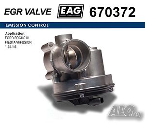 Дроселова клапа за Ford Fiesta V/VI, Focus II, Fusion, C-MAX 1.25-1.6 бензин; Mazda 2 - EAG 670372