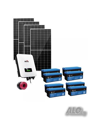 Трифазна автономна соларна система 18kW + 12 бр. 200Ah GEL акумулатора