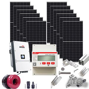 Трифазна OnGrid мрежова фотоволтаична система 30 kW Afore + Конструкция