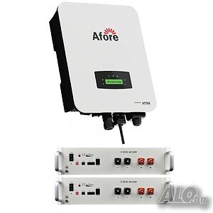 UPS система 10.24 kwh LifePo4 + хибриден инвертор Afore 6 kW - 2 MPPT