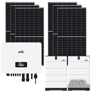 Трифазна автономна соларна система 10kW + 10.24 kwh литиева батерия - High-Voltage