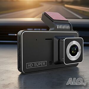 Видеорегистратор DUAL LENS FULL HD1080 с 3 лещи и нощно виждане