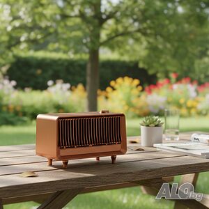 Bluetooth радио колонка AS25, 2x5W, 1800mAh - мощен звук и винтидж дизайн