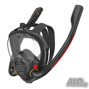 Маска за гмуркане с 180° видимост, DryTop система и закрепване за камера - комфорт и безопасност