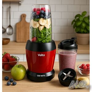 Блендер нутри Voltz OV51162D, 1200W, 2 чаши: 1л.