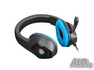 Слушалки, Fury Gaming Headset Phantom Black-Blue.
