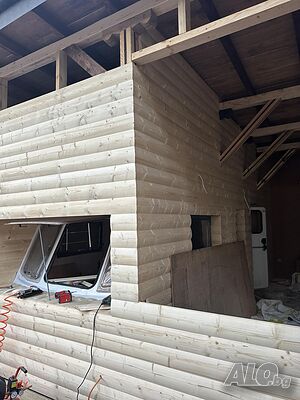 Заоблена ламперия от смърч