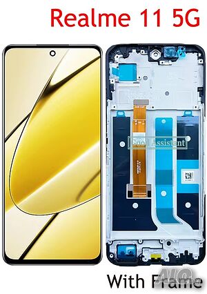 Дисплей за Realme 11 5G, 6.72’’, тъч скрийн, с рамка, екран, Realme 11, тъчскрийн, 5G