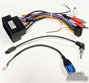 Jeep Wrangler, букса, ISO адаптерен кабел, кабел за Android, мултимедия, преходник аудио, Jeep