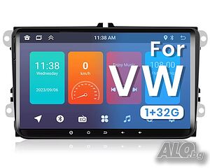 Мултимедия, VW, плеър, двоен дин, volkswagen, навигация, Golf 5, passat, touran, Seat, Skoda Android