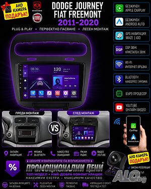 Мултимедия за Dodge Journey, за Fiat Freemont, навигация, Android, двоен дин, плеър, Андроид, 2DIN